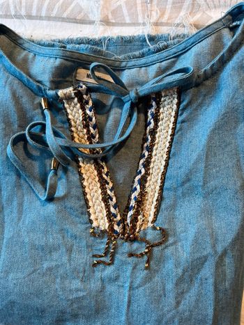 Blouse matière comme jean