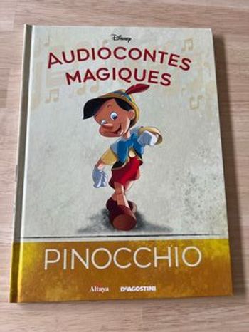 Livre Disney Audiocontes Magiques n°10 – Pinocchio – Bon État (Sans Figurines)