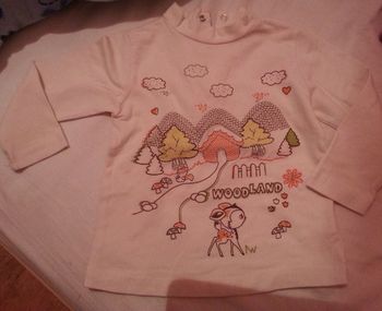 Sous pull col roulé fille 18 mois