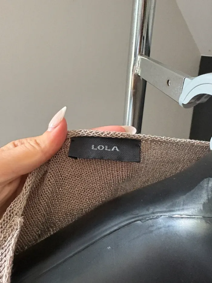 Pull léger Col en V beige - photo numéro 5