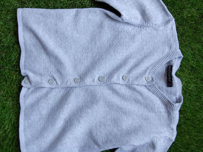 Gilet in extenso gris uni - photo numéro 3