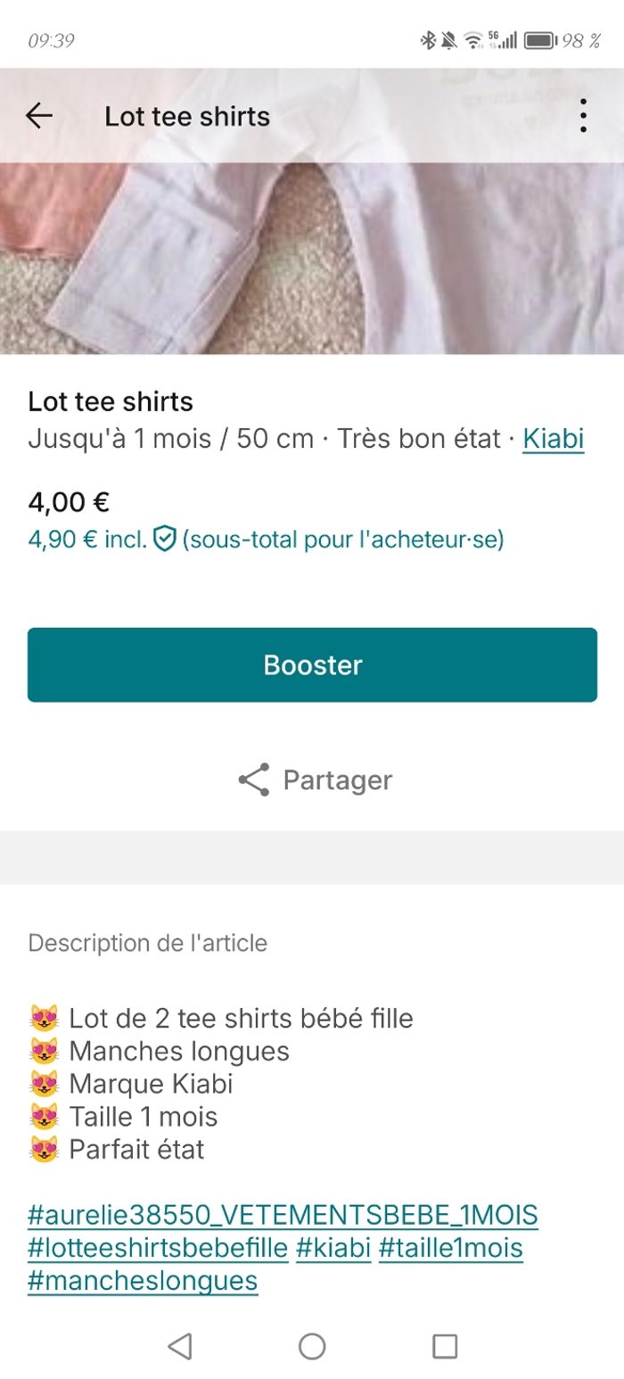 Lot vêtements bébé fille - photo numéro 4