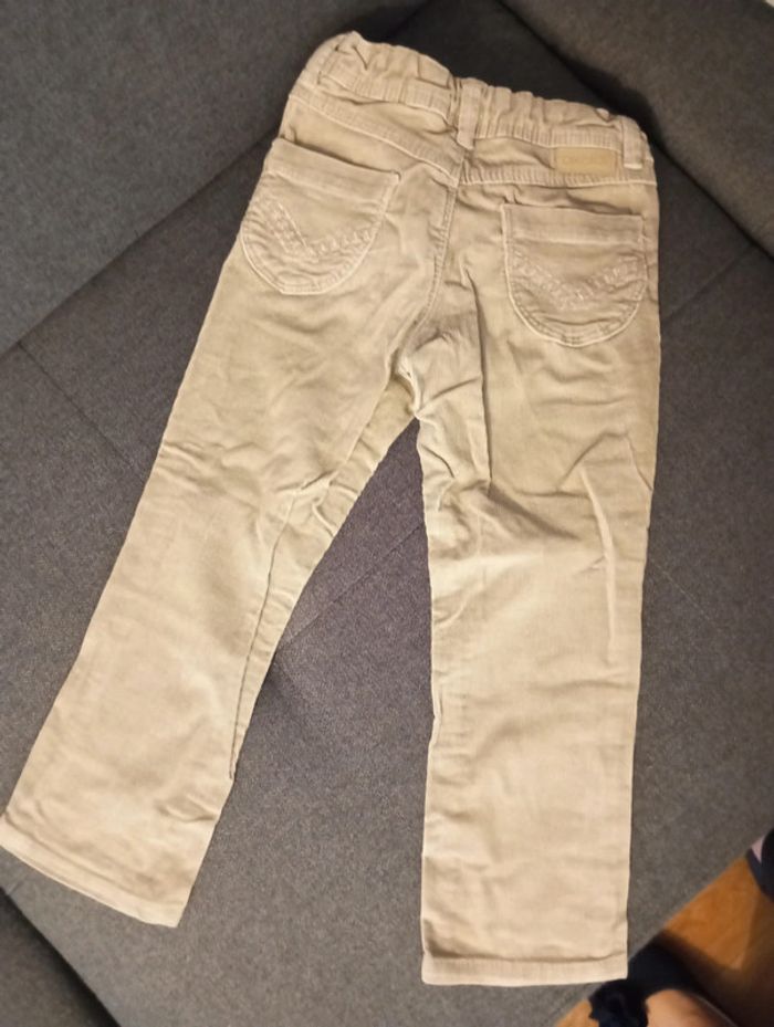 Jean beige fille 3 ans Okaïdi - photo numéro 3