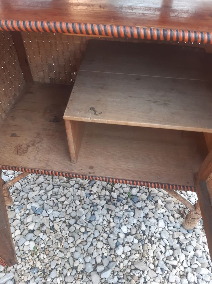 2 Meubles des années 20/30 bambous osier - photo numéro 3