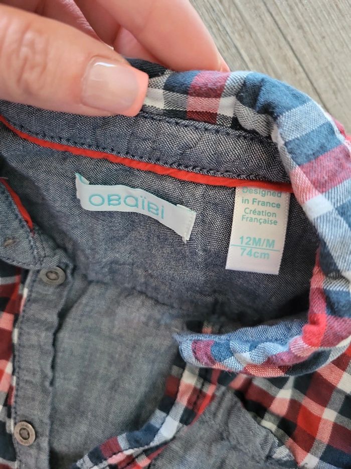Chemise garçon Obaïbi 12 mois - photo numéro 3