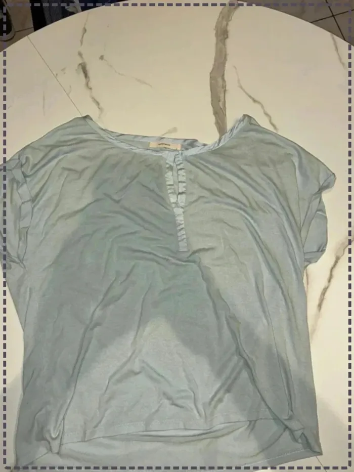 T-shirt bleu clair – Taille L