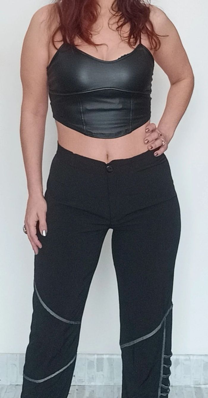 Pantalon court fluide casual taille 38 - photo numéro 3