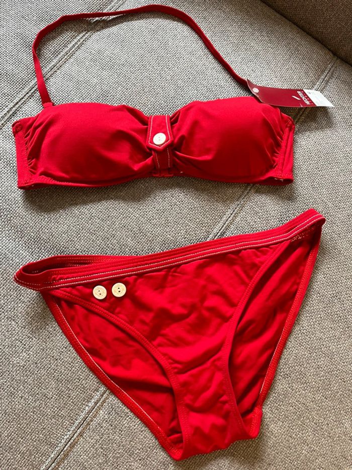 Maillot de bain 2 pièces Hechter rouge