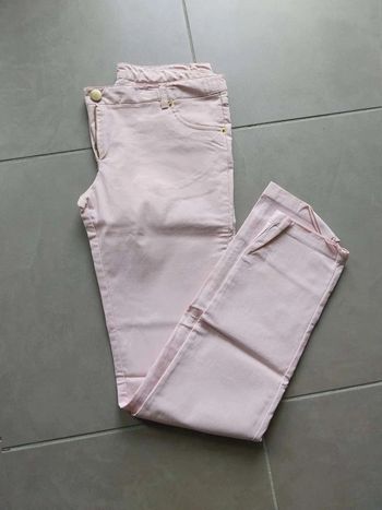 Pantalon  rose clair  extensible T38
