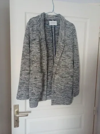 gilet veste Promod gris chiné Taille L