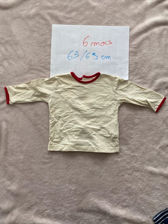 Lot 6 T-shirts manches longues - Disney, Orchestra, Catimini et autres - 6 mois - TBE - photo numéro 2