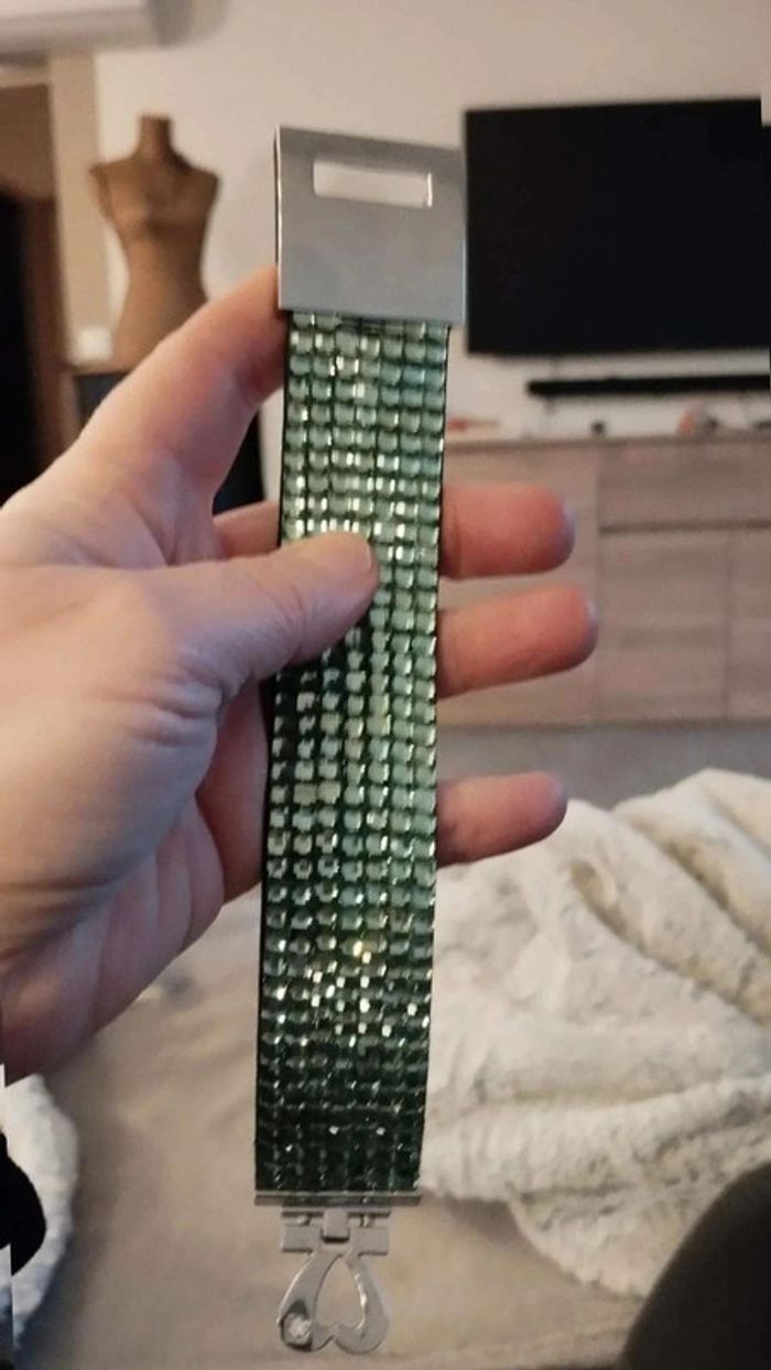 Bracelet vert brillant - photo numéro 6