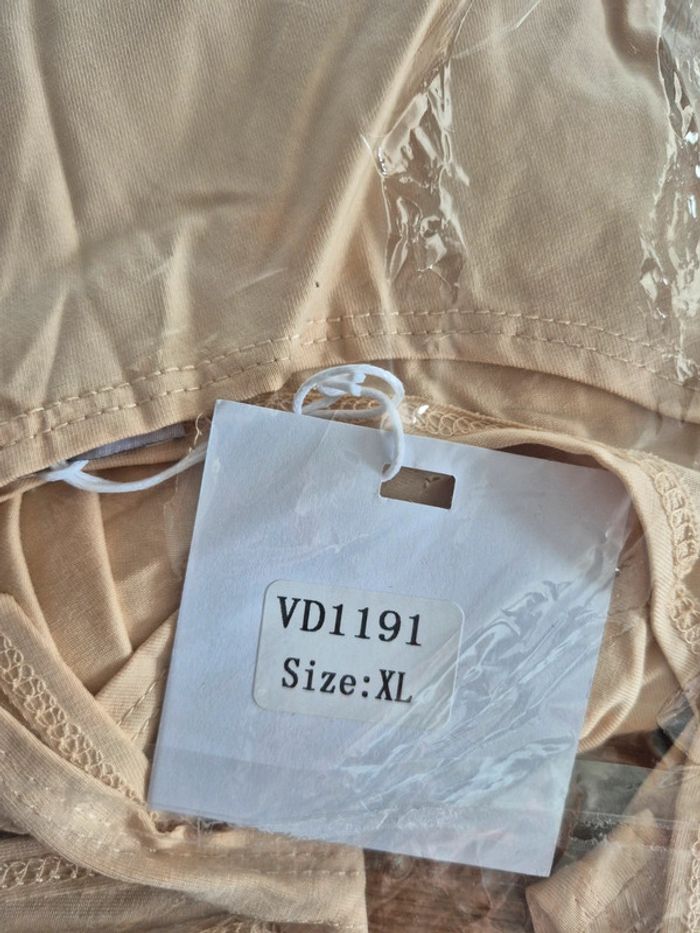 Robe Longue A Nouer Femme Crème Taille XL/42 - photo numéro 3