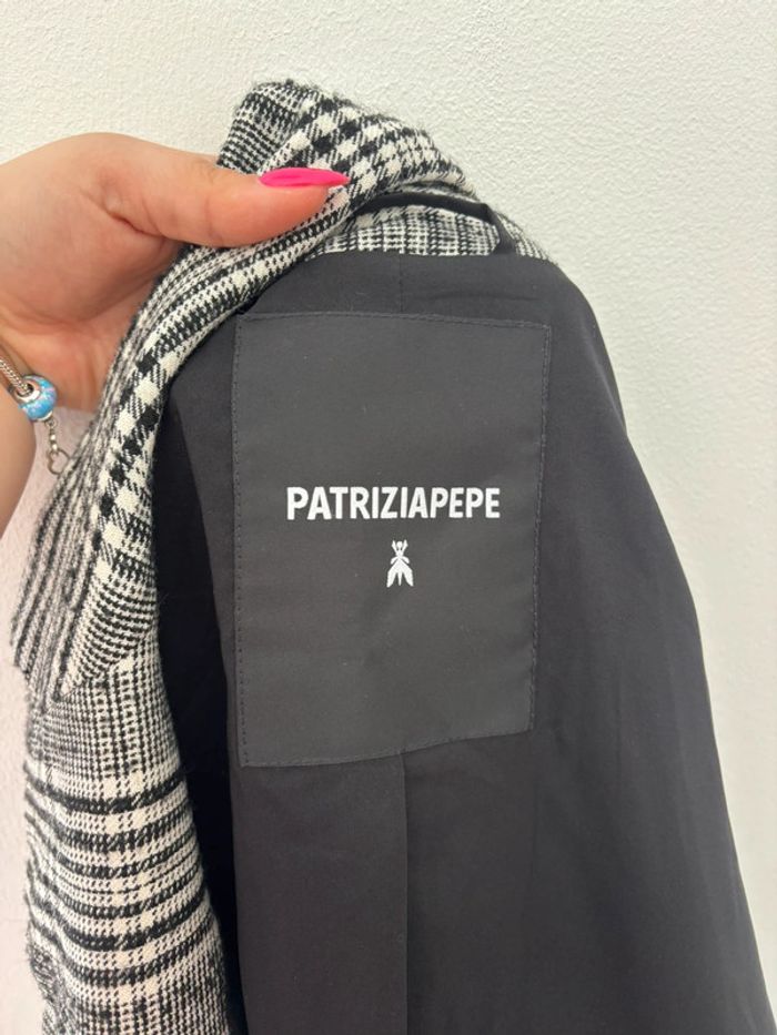 🌺Blazer noir, blanc et gris au motif carreaux Taille M/38🌺 - photo numéro 6