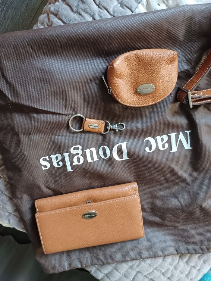 Sac MAC DOUGLAS  Marron caramel avec accessoires - photo numéro 8