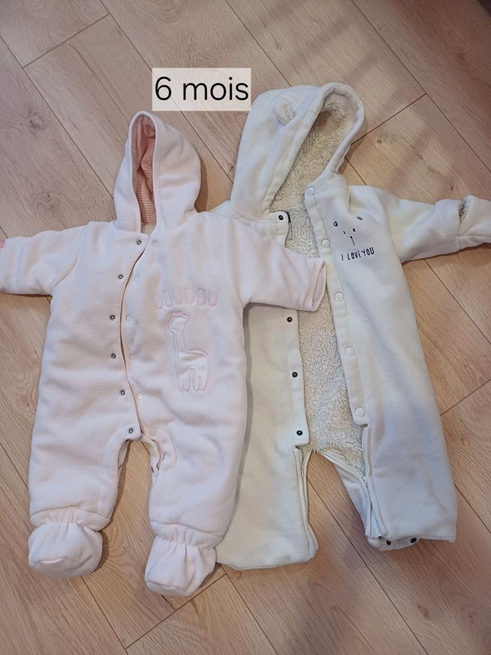 2 combinaisons hiver 6 mois