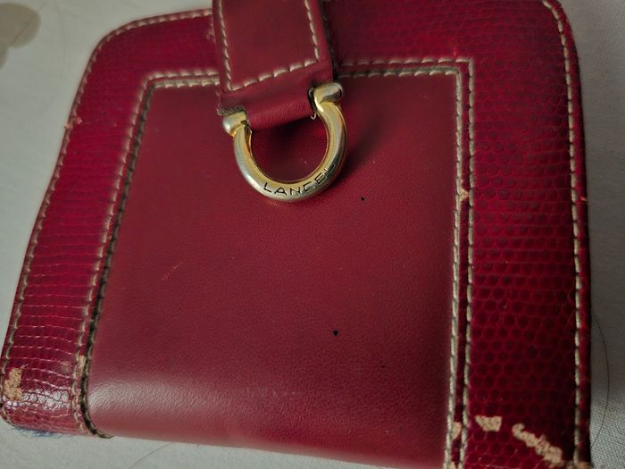 Porte monnaie lancel rouge - photo numéro 3