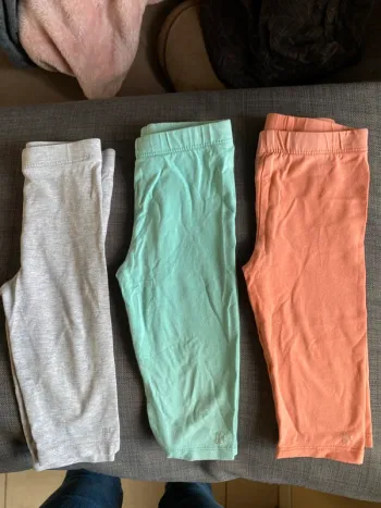 Lot 3 leggings courts été Orchestra 23m fille