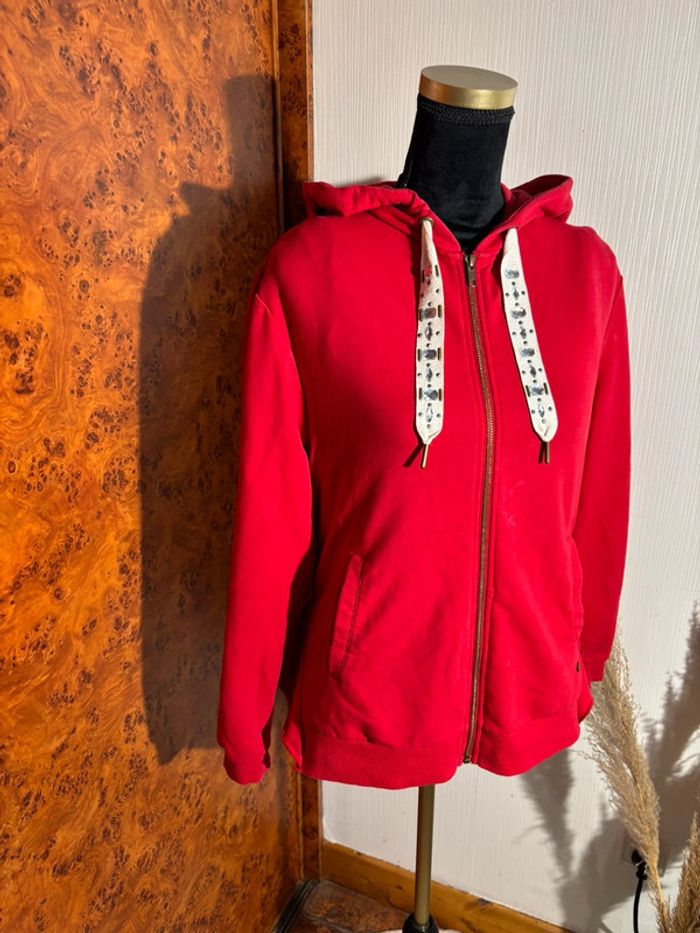 Veste à Capuche Kaporal Rouge Cerise - Taille M - photo numéro 2