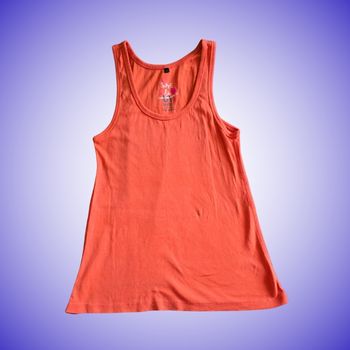 Débardeur Orange Corail Undiz Coton Taille 38 M Très Bon État
​