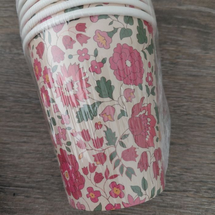 Lot de 20 gobelets en carton motifs liberty - photo numéro 3
