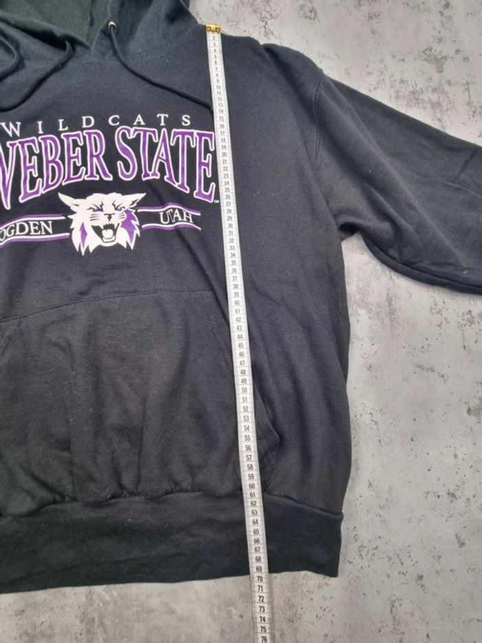 Pull à capuche universitaire Weber State noir – Taille XL Homme - photo numéro 7