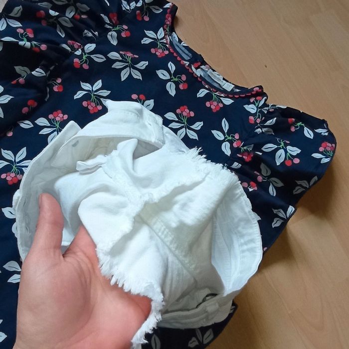 Magnifique short effet used blanc 12 ans 🌹 Gémo 🌹 excellent état - photo numéro 7