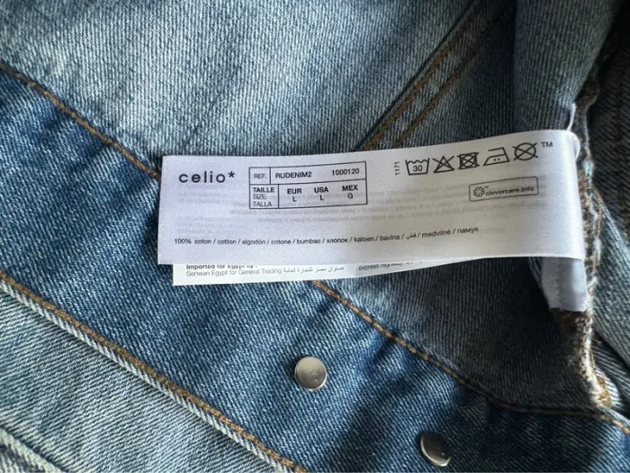 Veste en jeans Celio taille L en parfait état - photo numéro 4