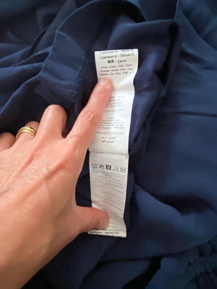 Robe Promod bleu marine taille 38 - photo numéro 19
