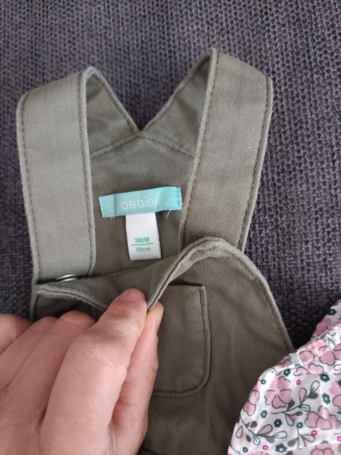 Combishort fille 3 mois obaibi - photo numéro 4