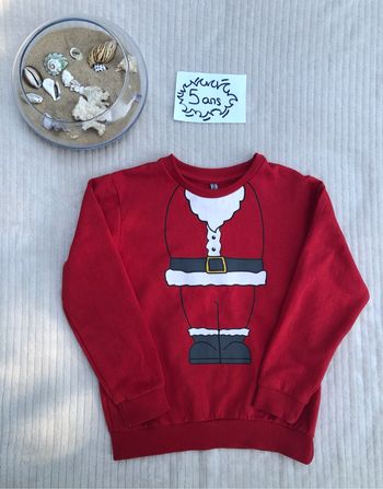 Pull de Noël - 5 ans (110 cm) - Même pas peur !