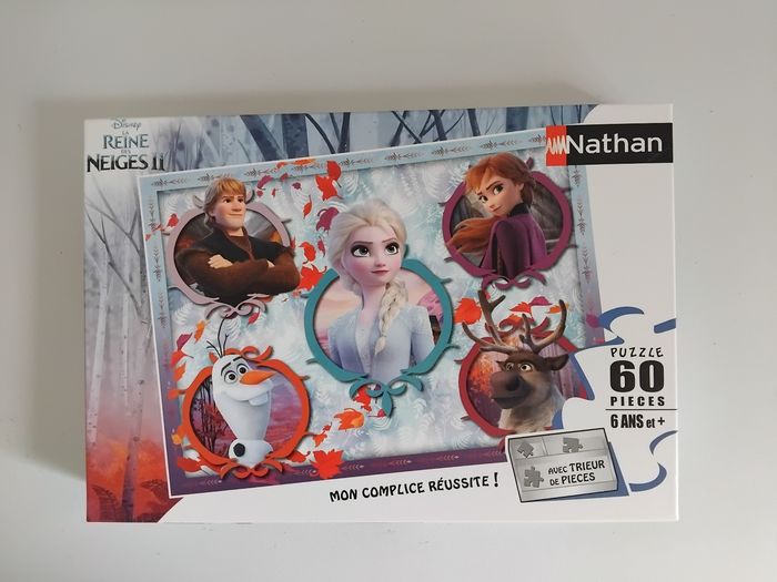 🧩 PUZZLE Reine des Neiges FROZEN 60 Pièces Complet - photo numéro 3