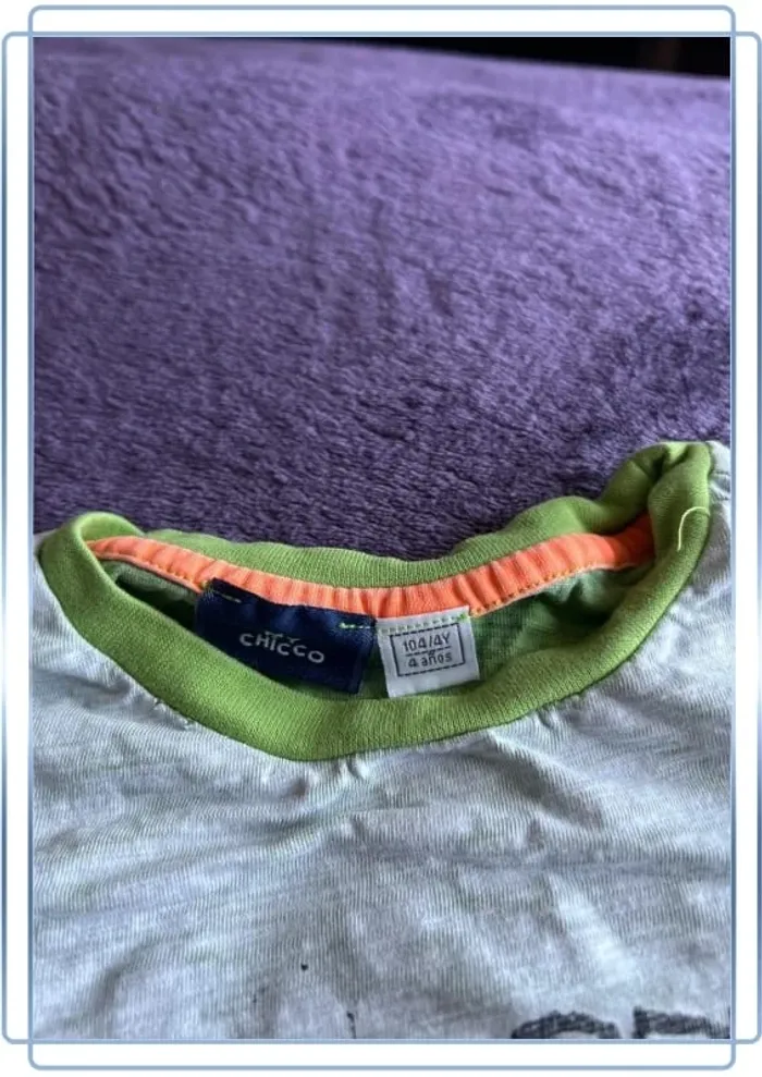 T-shirt manches courtes garcon vert clair thème moto et aventure My Chicco taille 4 ans - photo numéro 4