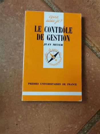 Le Contrôle de gestion, livre Que sais-je de Jean Meyer