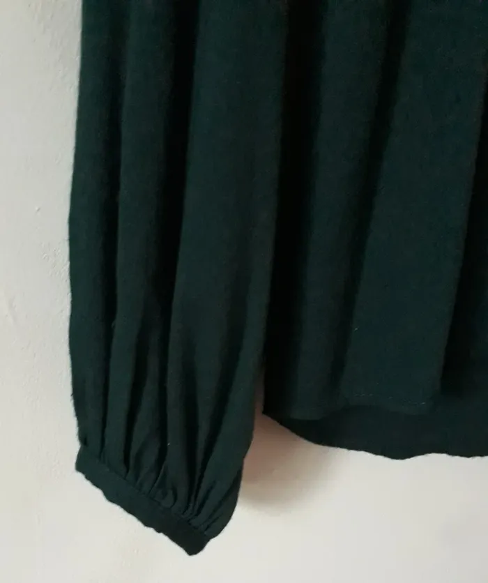 Blouse ZARA vert sapin - photo numéro 4