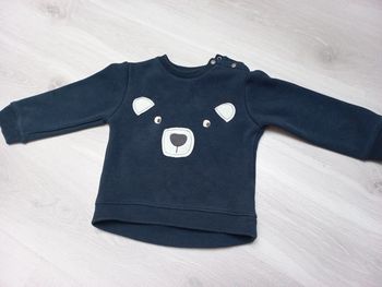 Sweat bleu marine 24 mois Kiabi