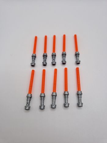 Lot d'armes sabres laser type lego pour jedi / sith star wars comprend 10 pièces