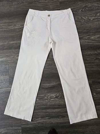 Pantalon blanc taille L