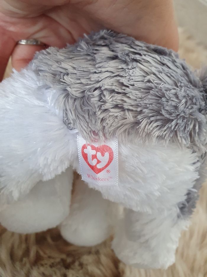 Peluche chien gris ty - photo numéro 4