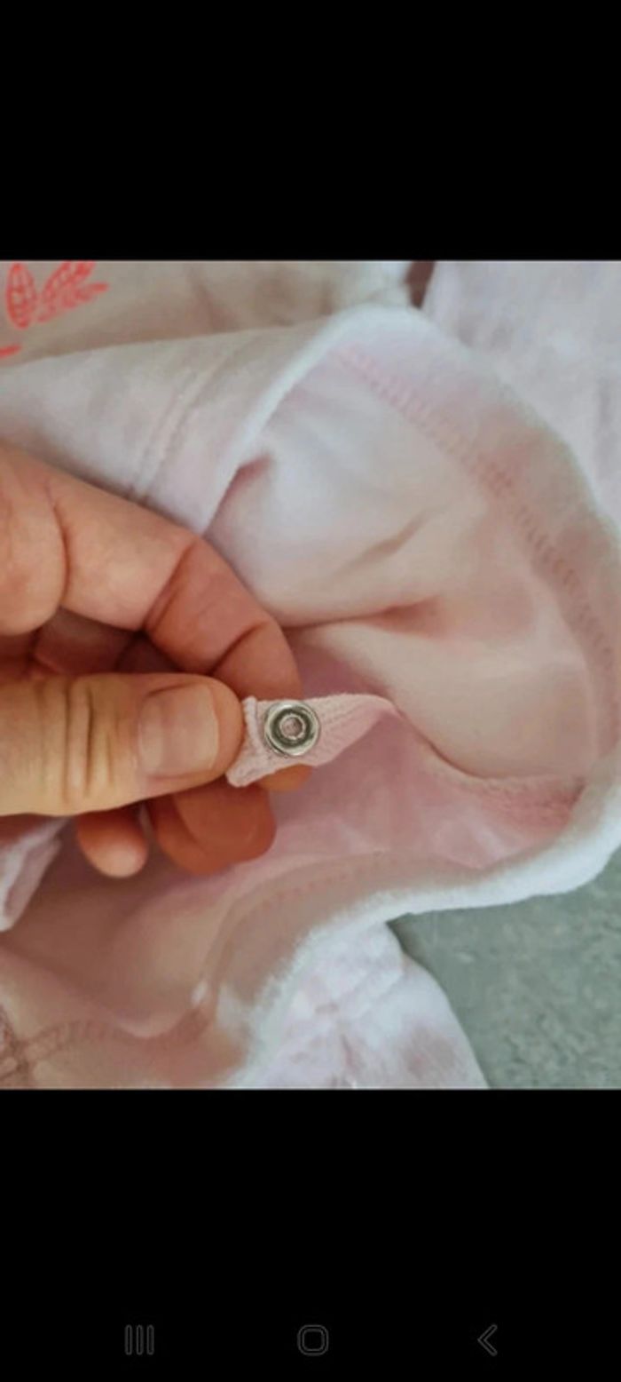 Pyjama fille chaud en velours 6 mois - photo numéro 3