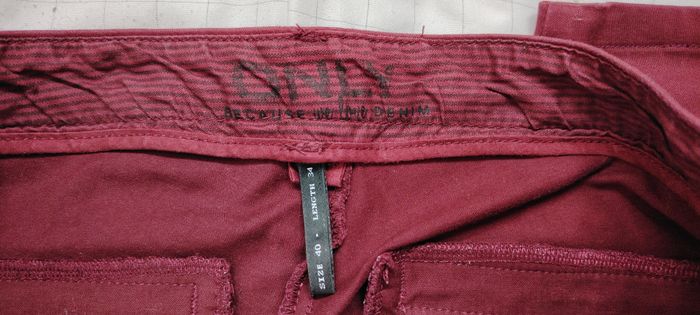 Pantalon bordeaux Only & Sons – Taille 40 (L34) - photo numéro 2