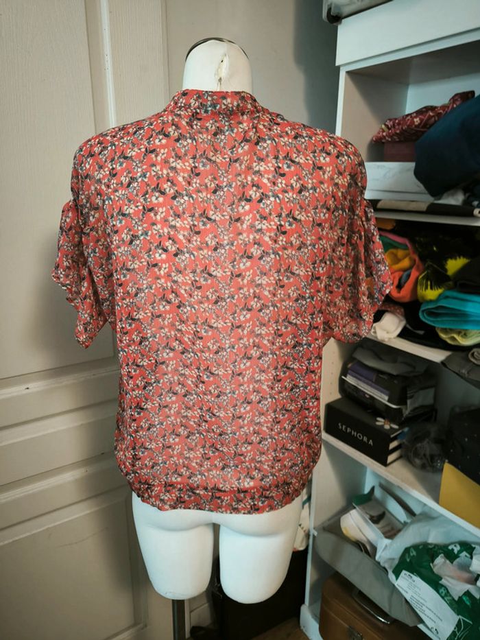 Haut transparent à fleurs cop copine taille 36 - photo numéro 3