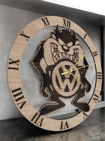 Horloge en bois VW Taz neuve