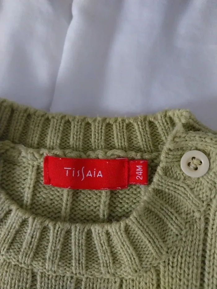 Pull sans manche garçon 24 mois Tissaia - photo numéro 3