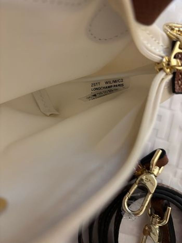 Mini Sac Longchamp couleur crème - photo numéro 3