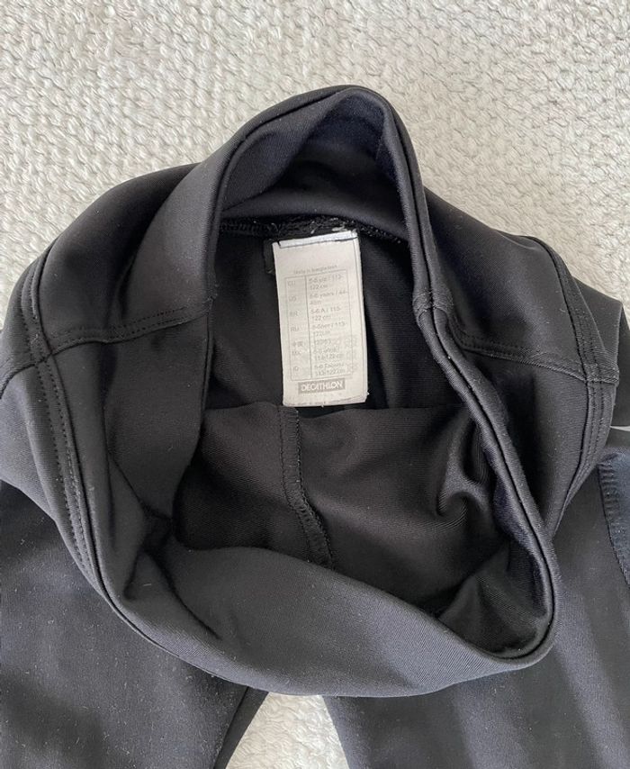 Legging de sport noir pour fille Decathlon 5-6 ans - photo numéro 2