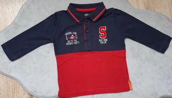 polo manches longues "best mini sailor" 6 mois neuf jamais porté
