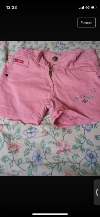 Short en jeans