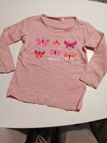 Tee-shirt manches longues papillons