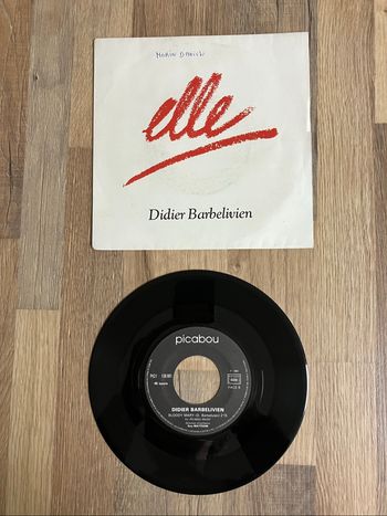 Vinyle 45 tours-Didier Barbelivien-Elle